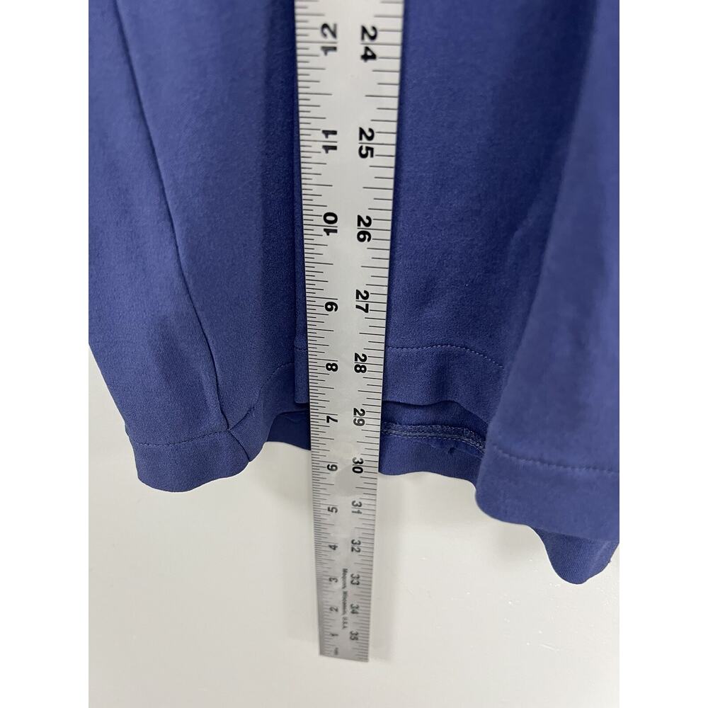 EILEEN FISHER Women Interlock Scoop Neck Sleep Tee Silk Navy Small A001922 - Picture 6 of 7